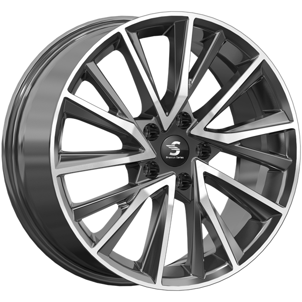 Premium Series КР010 7,5x18 5*108 Et:47 Dia:60,1 Diamond Black Gris литой